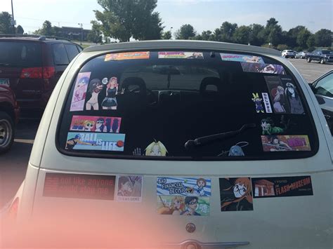 anime stickers on cars reddit